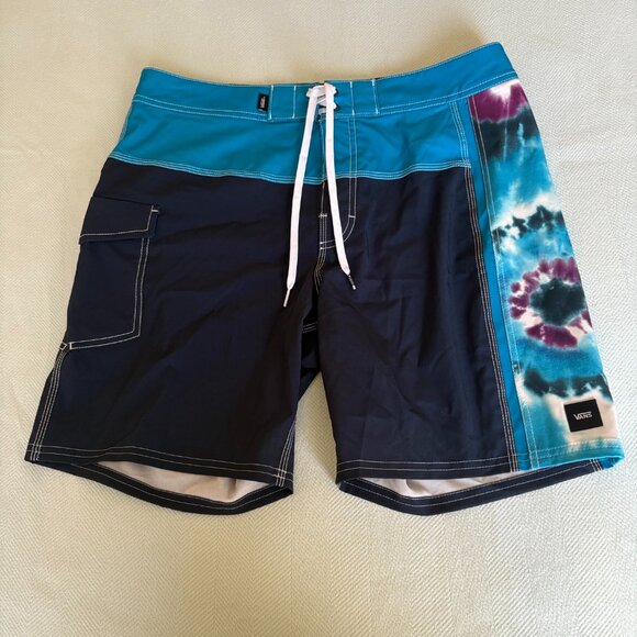 VANS Blue Swim Trunks Size 32 - Picture 1 of 1